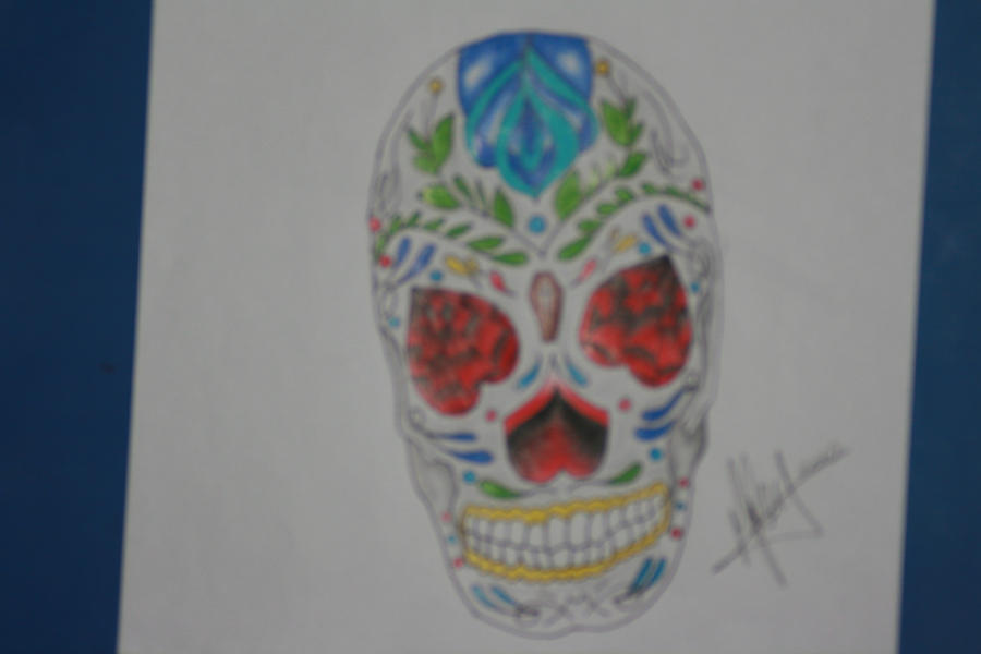 mexican sugar skull by daggerink on deviantART