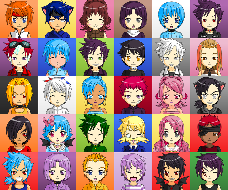 Anime Face Maker Army by ~ori-sensei on deviantART