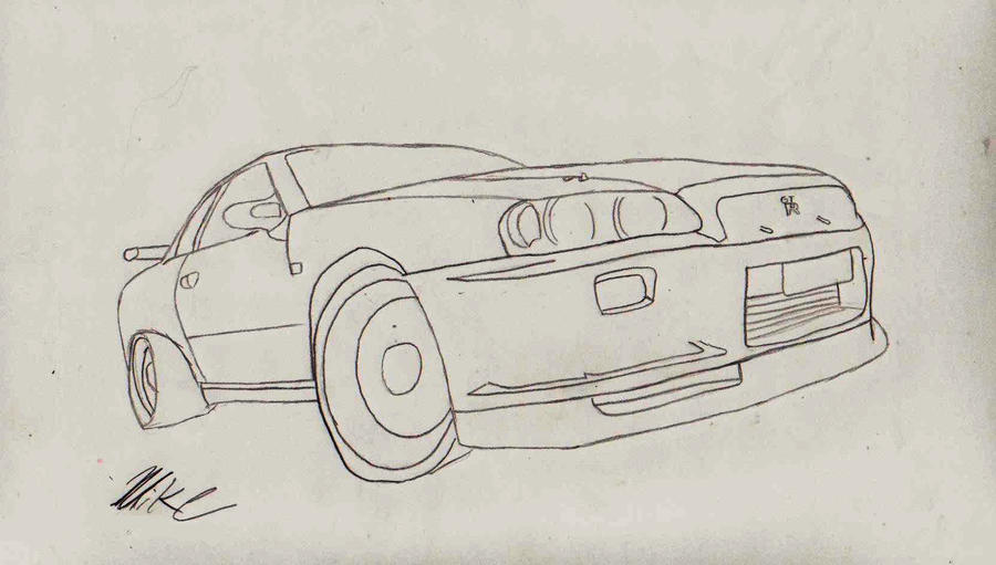Nissan skyline sketch #2