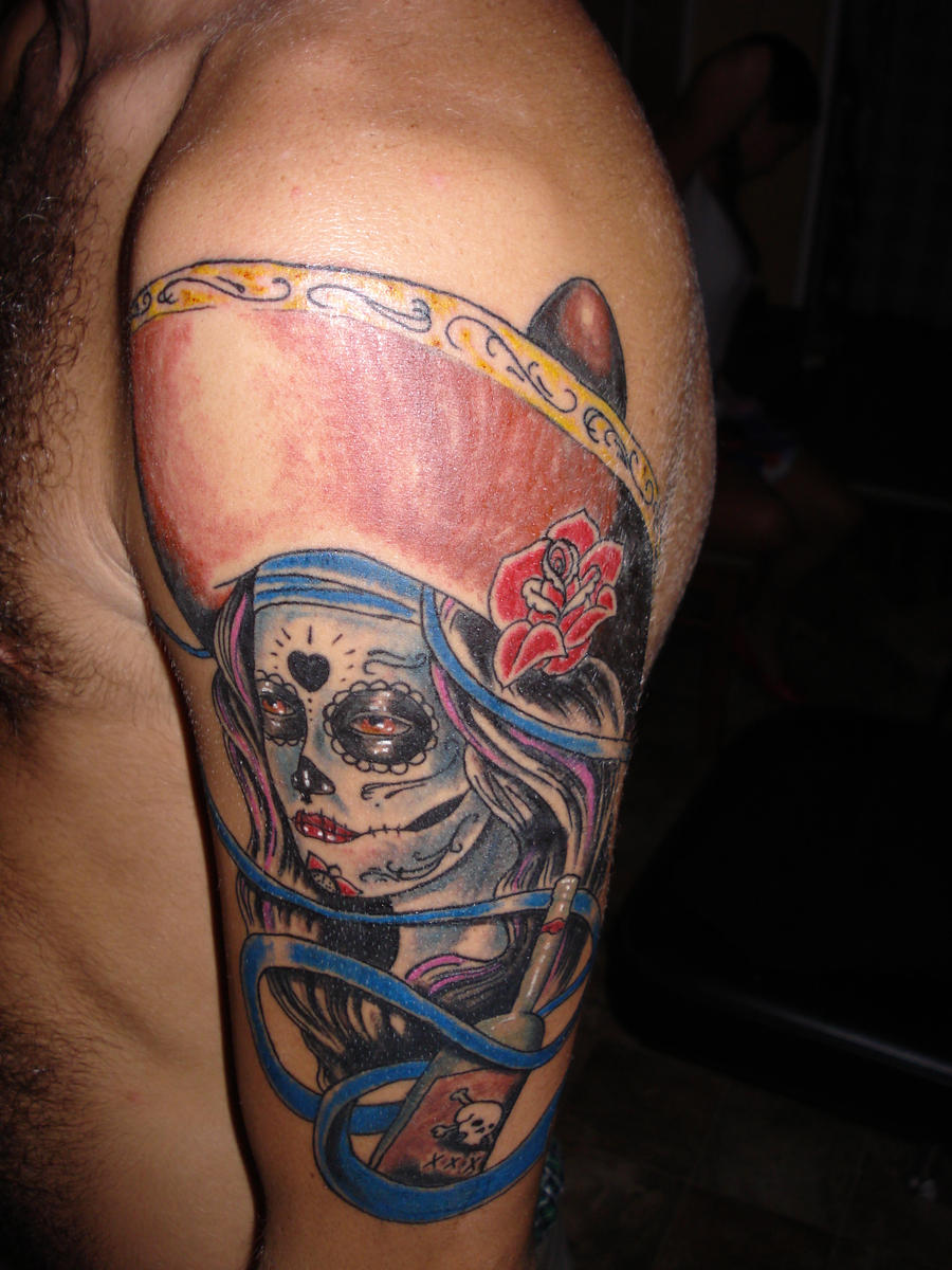 day of the dead girl tattoo by
