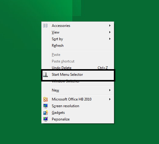 start menu selector windows 8 by mbossg d4a8i99 - 5 Ways To Tweak Windows 8 Start Menu with Metro UI (Developer Preview Edition)