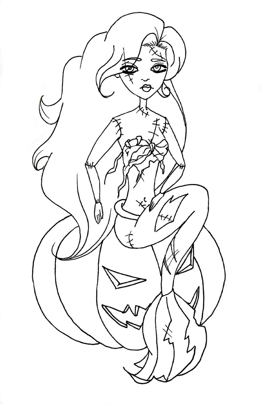 halloween princess coloring pages - photo #22
