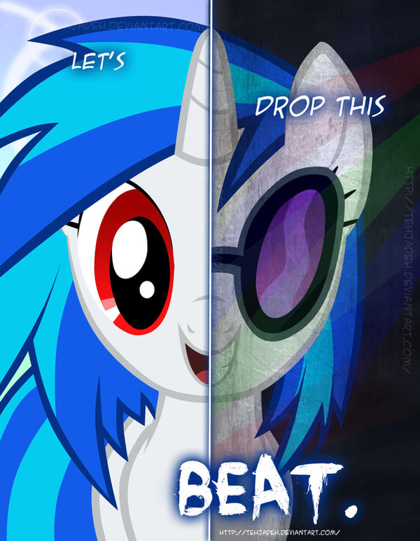 mlp___two_sides_of_vinyl_scratch_by_tehj