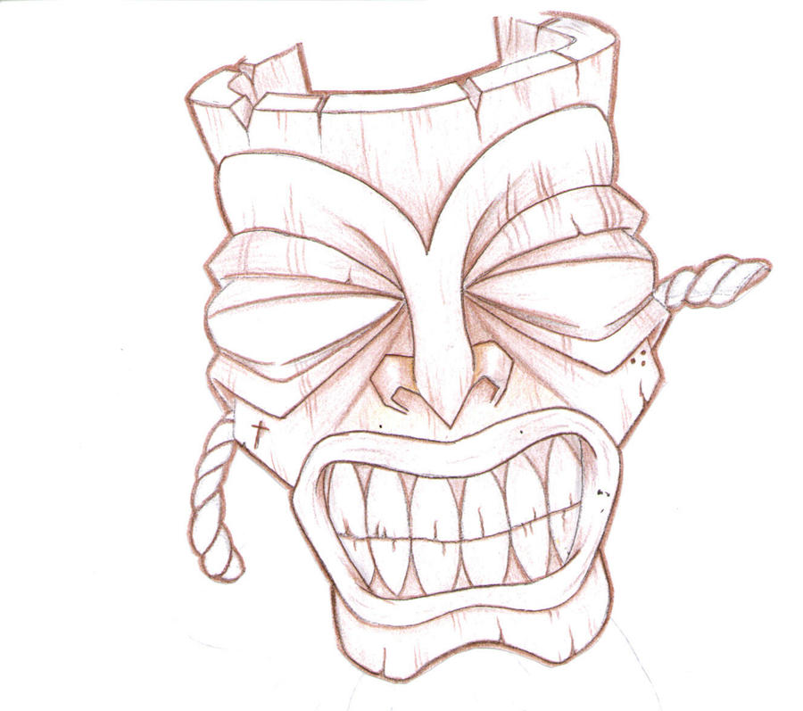 Tiki mask tattoo design by punkvernie on deviantART