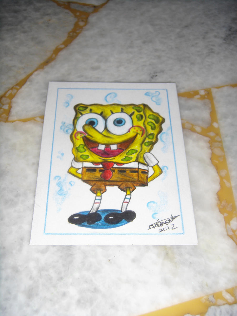 Download this Spongebob Sketch Card Saintvinod picture