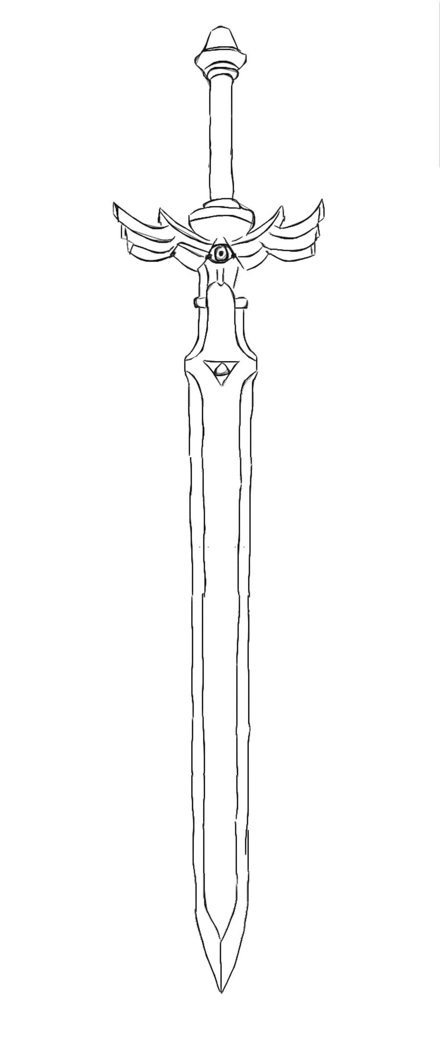 zelda sword in the stone coloring pages - photo #30