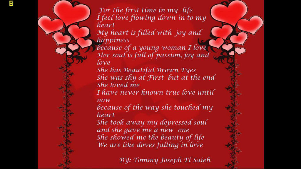 Submitted Love Poems Love Poem by Tommy Joseph el