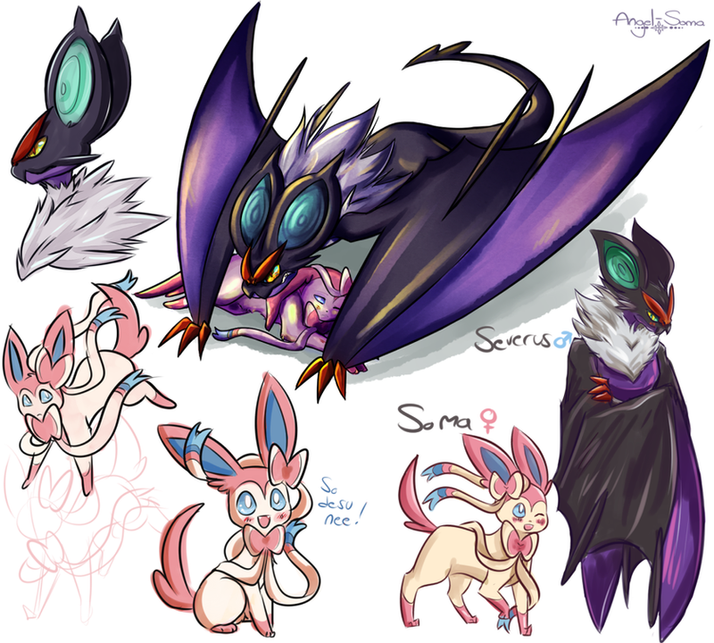sylveon_and_noivern_by_angel_soma-d6z3h9