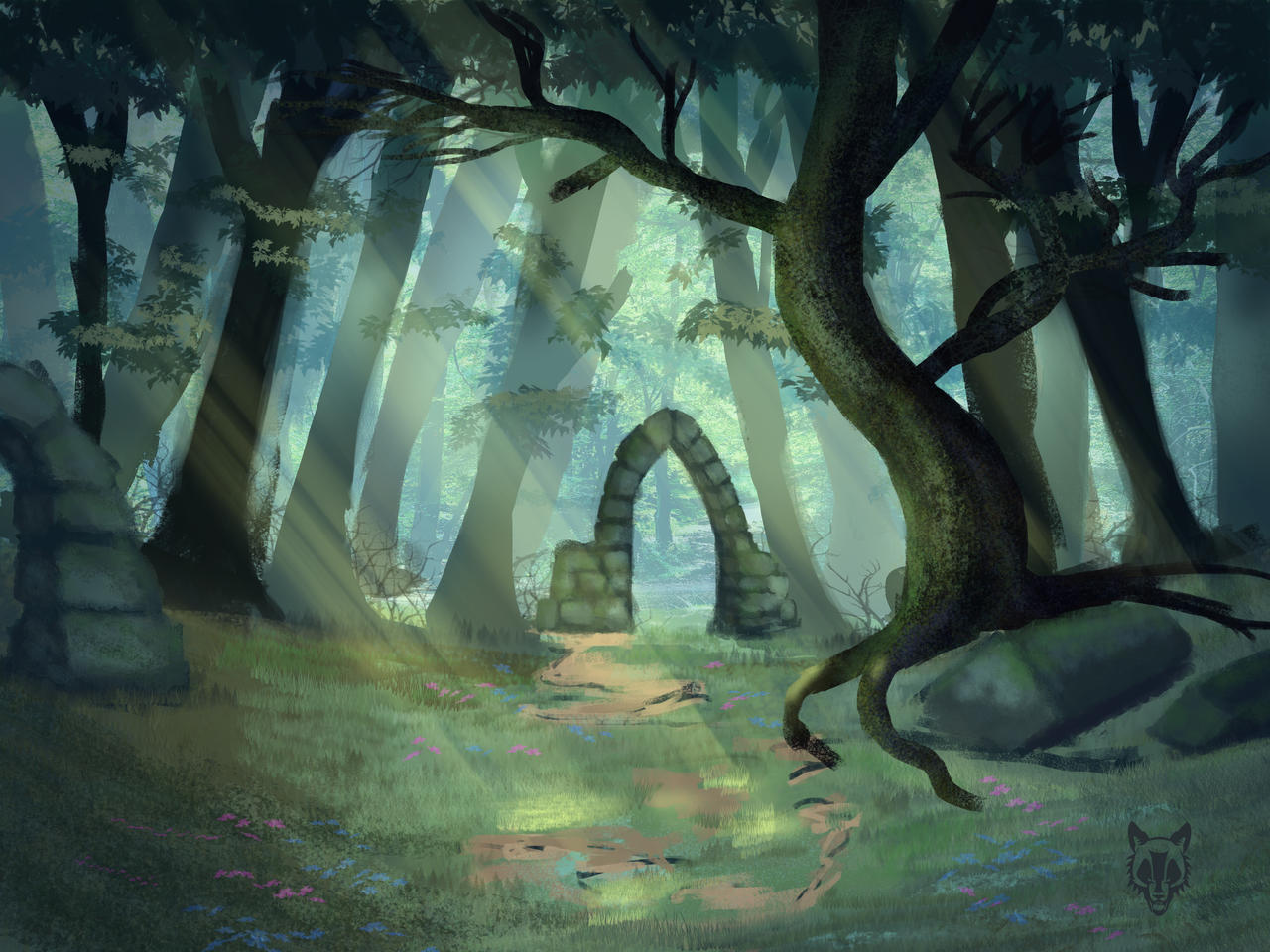[Image: fantasy_forest_by_wolkenfels-d7v63rn.jpg]