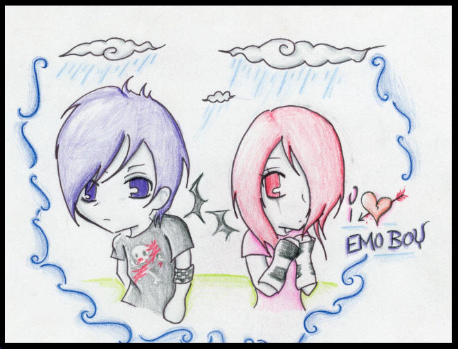 anime drawings emo. anime drawings emo guys. emo love heart drawings. emo love heart drawings.