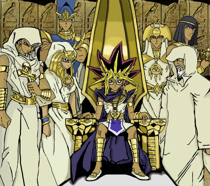 Pharaoh_and_the_six_priests__by_the_pharaoh_Atemu.jpg