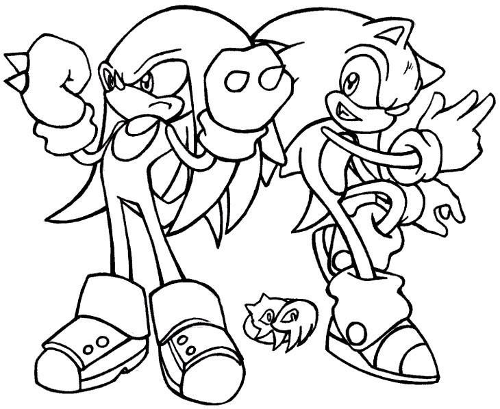 Featured image of post Sonic Knuckles Coloring Pages Sonic the hedgehog is a video game franchise by yuji naka