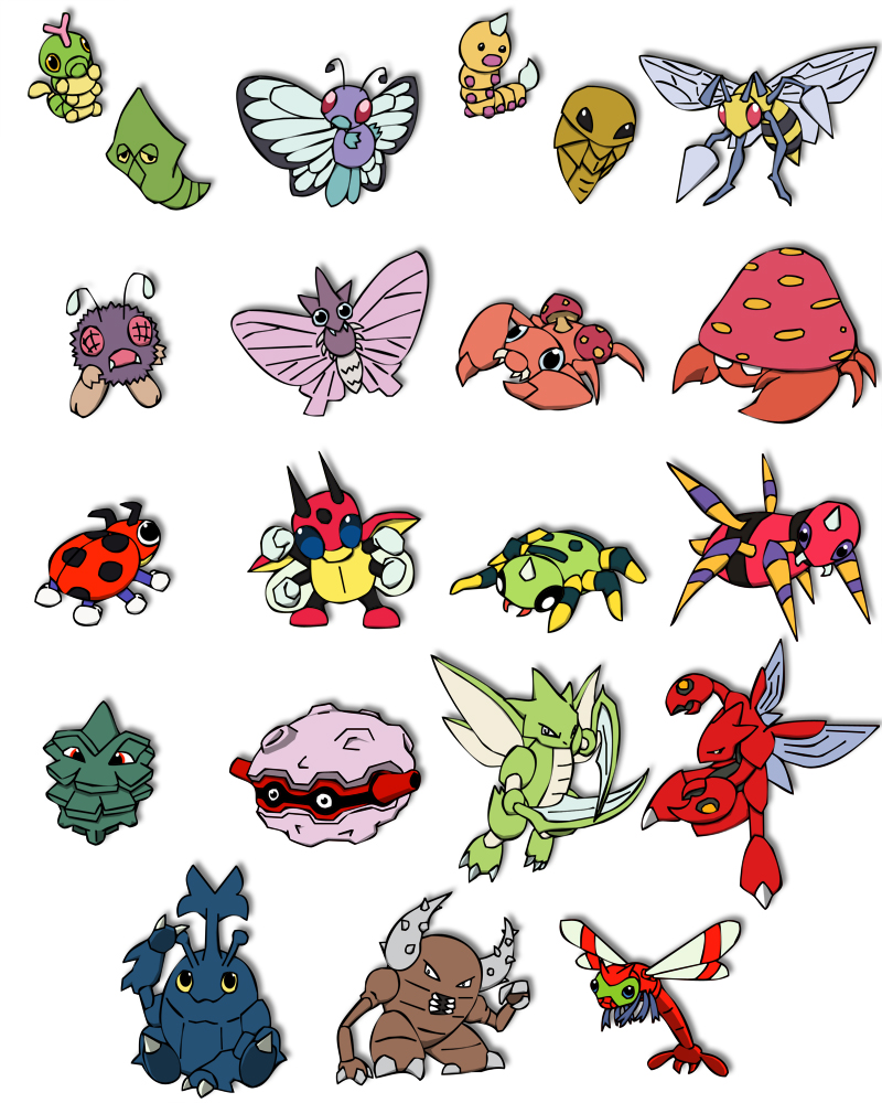 All Bug Type Pokemon 5