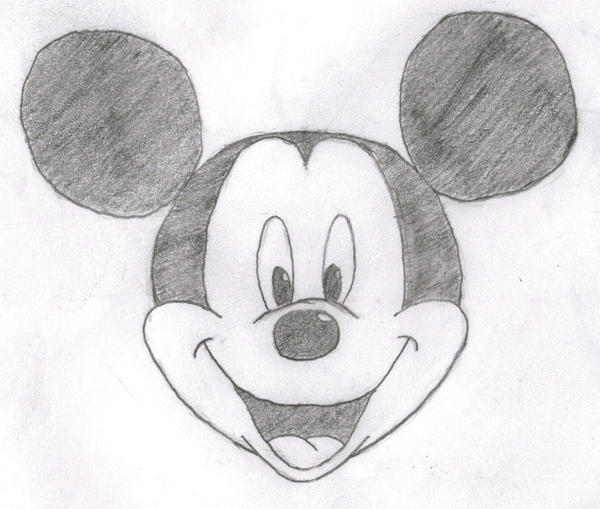 Mickey Mouse Head Sketch by DreadPirateNeckbeard on DeviantArt
