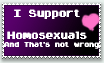 I Support Homosexuals Stamp by Repa-Chan