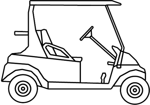 Gold Carts - Free Coloring Pages