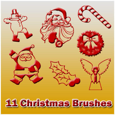 11 Christmas Brushes