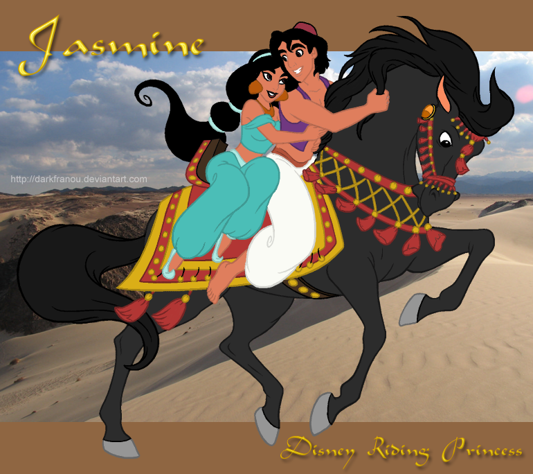 Disney Riding Princess Jasmine by DarkFranou on DeviantArt