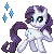 MLP icon - Rarity by Umberon9