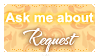 Ask Me About Request (Stamp) by Kazhmiran