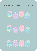 Cute Easter Egg Pixel Divider Pack by cupcakekitten20