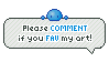 Stamp: Please Comment if Fav by SimplySilent