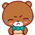 Bear Emoji-14 (Blushing Aaaah) [V1]