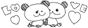 Panda Emoji-30 (Love) [V2]