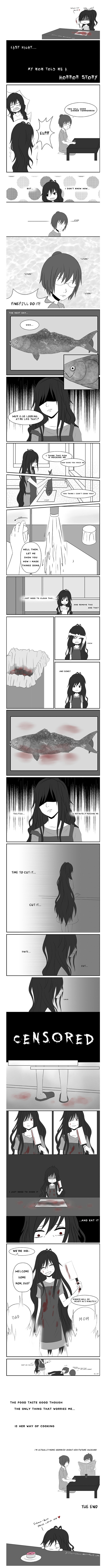 salmon and me by yunisu-chan