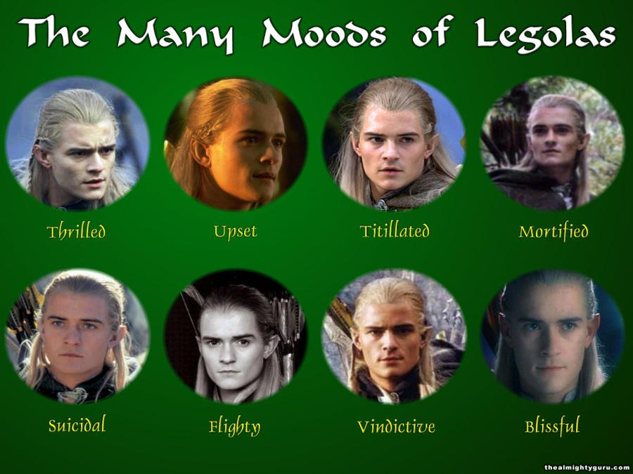The Many Moods of Legolas by beatlelover on DeviantArt