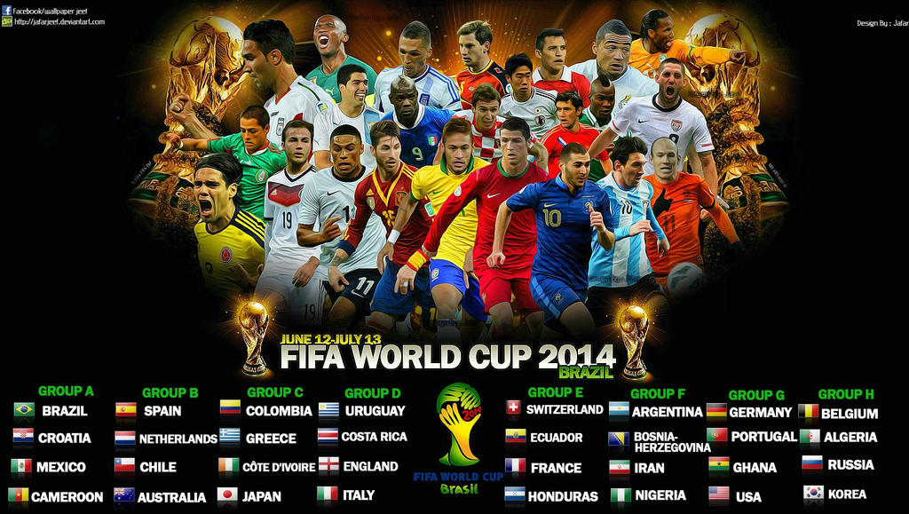 World Cup 2014 Wallpaper by jafarjeef on DeviantArt
