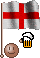 England flag cheers