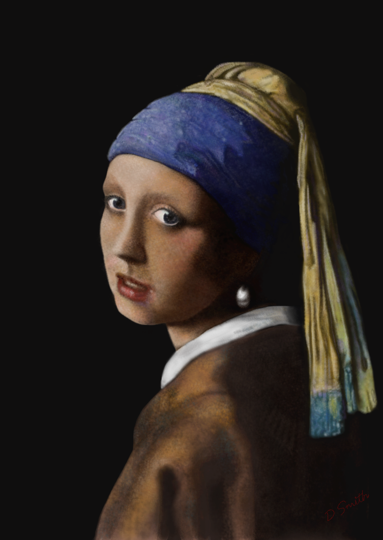 Girl with Pearl Earring - digital painting by Giselle-M on DeviantArt