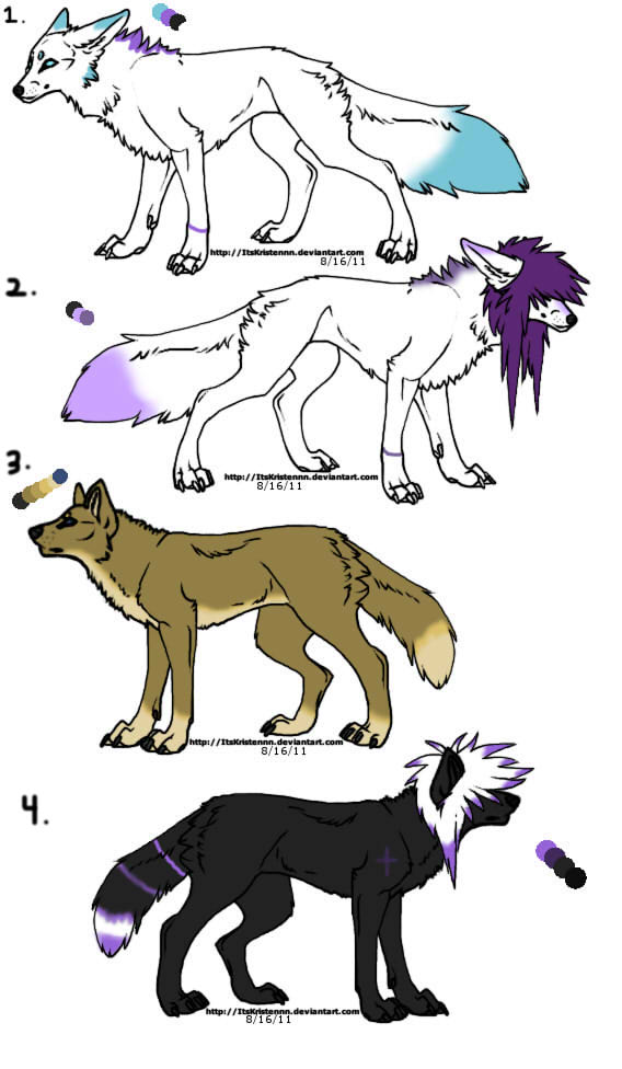 wolf and fox adoptables [Closed] by Nightcore-Dragon124 on DeviantArt