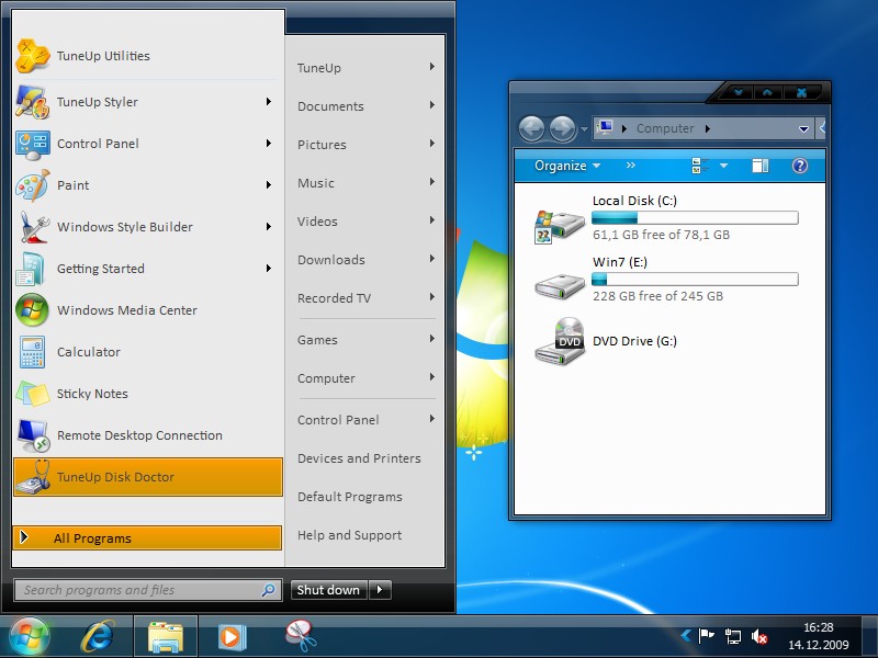 360 OS theme for Win7