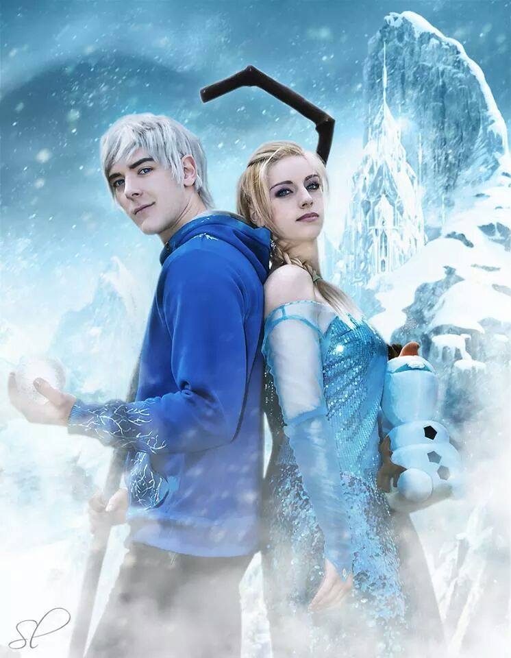 frost and cosplay Jack elsa