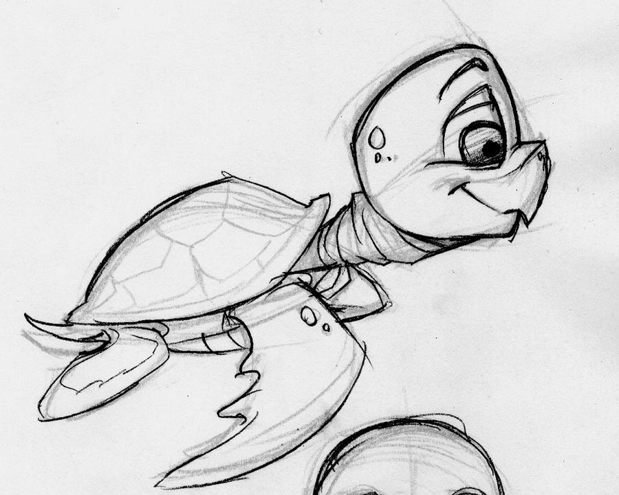 Sea Turtle Concept Sketch by cimurr on DeviantArt